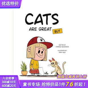 Cats Are Great 英文儿童插画故事绘本 猫很棒但是 BUT 进口童书 预售