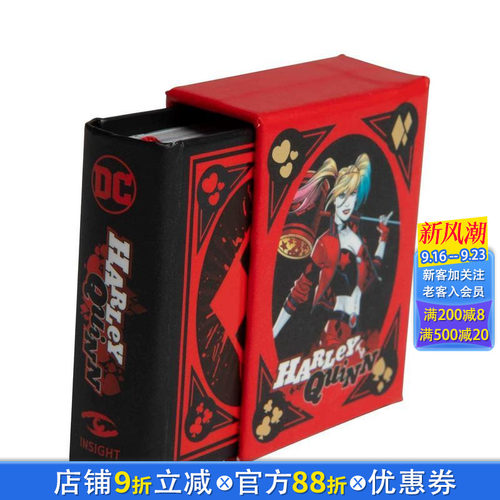 【预售】DC小丑女哈莉·奎茵 迷你小书 Harley Quinn (Tiny Book) 精装 英文进口微型艺术书 Insight Editions 正版进口书
