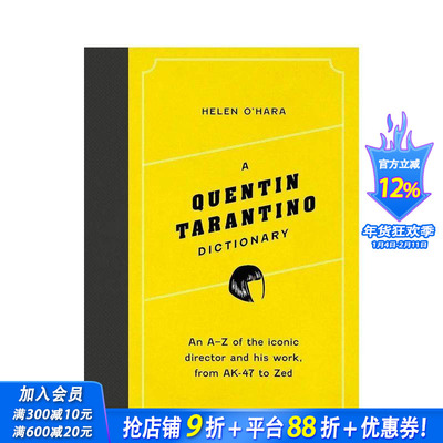 【预售】【导演A-Z】昆汀·塔伦蒂诺 【Director Dictionaries】A Quentin Tarantino Dictionary 原版英文生活 正版进口书