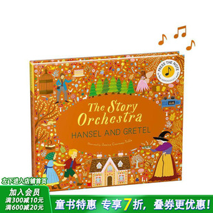 【预售】故事管弦乐队：汉塞尔与格莱特：聆听洪佩尔丁克的音乐Story Orchestra:Hansel and Gretel英文儿童趣味互动进口书