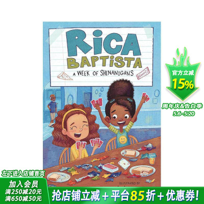 【预售】瑞卡·巴普蒂斯塔：一周的恶作剧 Rica Baptista: A Week of Shenanigans 英文儿童故事 英语拓展阅读进口童书