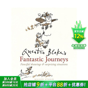 【现货】昆汀·布莱克的奇幻之旅 Quentin Blake's Fantastic Journeys 英文儿童插画故事绘本 进口童书