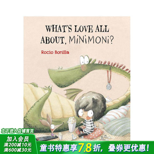 【预售】爱的概念 What's Love All About  Minimoni? 情感探索 英文儿童插画故事绘本 进口童书