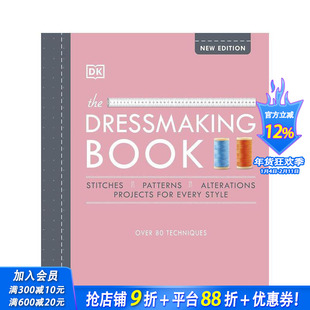 【预售】服饰指南:80多种裁缝技巧 The Dressmaking Book: Over 80 Techniques 原版英文服装设计 正版进口书