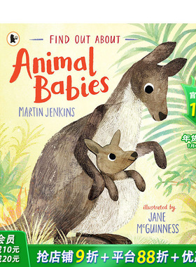 【现货】英文原版 Find Out About Animal Babies 了解动物宝宝Martin Jenkins Jane McGuinness动物知识趣味儿童启蒙绘本书