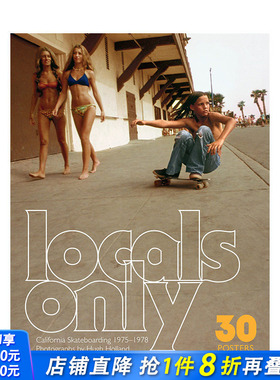 【现货】英文原版 传奇滑板摄影师Hugh Holland:30张可撕可装裱海报 Locals Only: 30 Posters 摄影大师作品 正版进口书籍画册