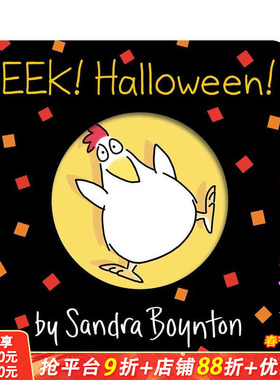 【现货】啊 万圣节！ 【Boynton on Board】Eek! Halloween! 0岁+英文儿童故事绘本 英语早教进口童书