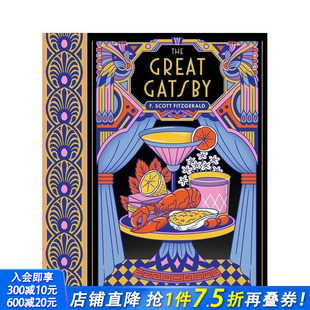 Gatsby 进口书 了不起 正版 英文餐饮生活美食 原版 Great 食谱 盖茨比：完整小说附15道灵感源自咆哮20年代 预售