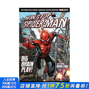 stop Play Spider man 蜘蛛侠：永不止步 Select 善优图书 正版 进口书籍 漫威 Marvel Non Brain Big 英文漫画 英文原版 预售