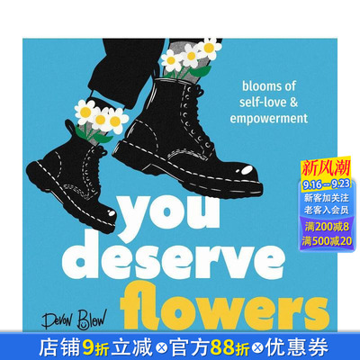 【预售】你值得鲜花：自我关爱与赋权之花 You Deserve Flowers: Blooms of Self-Love and Empowerment 英文心灵励志 正版进口书