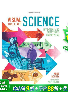 【预售】视觉时间轴：科学 Visual Timelines: Science 英文儿童插画科普绘本 进口童书