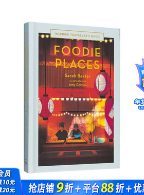 【预售】美食之都【旅行灵感之全球宝藏美食探险】 Foodie Places 原版英文旅行 正版进口图书