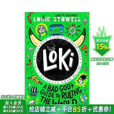 【现货】【洛基涂鸦日记】坏神的统治世界指南A Bad God's Guide to Ruling the World北欧神话雷神 英文儿童章节桥梁搞笑故事书