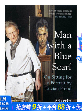 【现货】【T&H】英文原版Man with a Blue Scarf 蓝围巾的男人为卢西安·弗洛伊德做模特