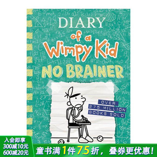 英语阅读拓展进口书 英文儿童章节桥梁故事书 Kid 预售 小屁孩日记 Book Diary Brainer Wimpy