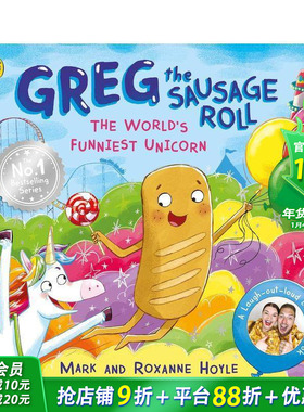 【预售】香肠卷格雷格：世界上搞笑独角兽 Greg the Sausage Roll: The World’s Funniest Unicorn英文儿童插画故事绘本进口童书