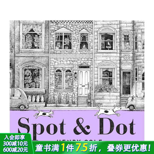艺术绘本 善优童书 Henry Cole 斑点猫和波点狗 Spot Dot 铅绘画风 英文原版 预售