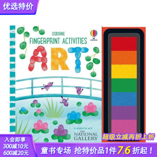 Fingerprint 趣味印泥艺术 Activities Art 进口童书 英文儿童趣味互动绘本 预售