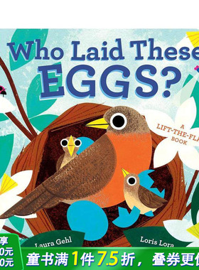 【预售】这些蛋是谁下的？ 趣味翻翻书 【Animal Traces】Who Laid These Eggs? 原版英文儿童趣味 正版进口图书