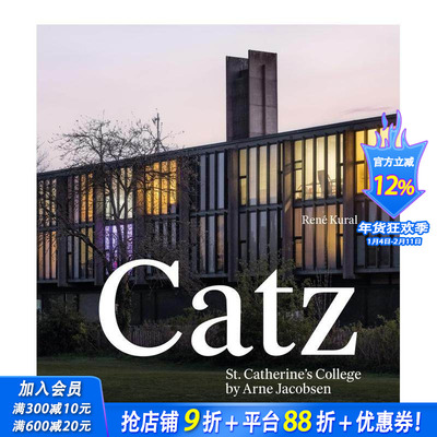 【预售】卡茨圣凯瑟琳学院 作者：阿纳-雅各布布森 Catz St Catherine's College By Arne Jacobsen 原版英文建筑设计 正版进口书