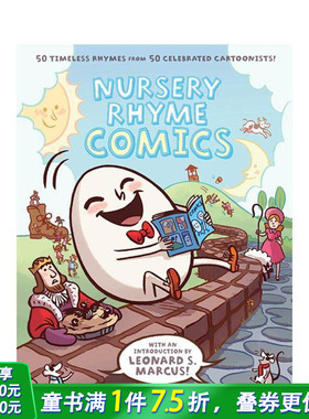 【预售】英文原版 Nursery Rhyme Comics: 50 Timeless Rhymes from 50 Celebrated Cartoonists! 童谣漫画儿童绘本
