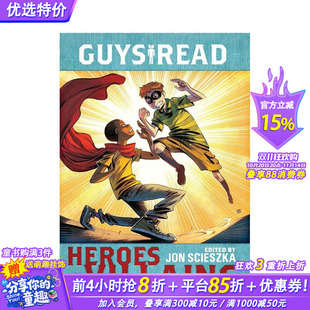 男人们读 现货 英雄与恶棍 Scieszka Read 图书籍进口正版 Guys 儿童分阶阅读 Heroes 英文原版 Villains
