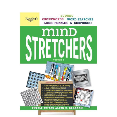 【现货】读者文摘思维担架解谜书弟3卷Reader's Digest Mind Stretchers Puzzle Book Vol.3 趣味游戏书 英文版 生活悠闲 图书