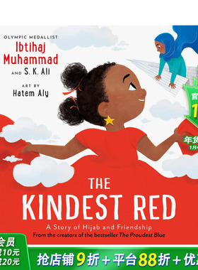 【预售】亲切的红色：头巾与友谊的故事 The Kindest Red 艺术插画绘本 3岁+原版英文儿童故事 进口童书