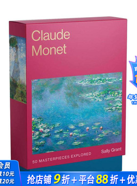 【现货】【艺术大师卡牌】克劳德·莫奈：50幅杰作 【The Masters Art Decks】Claude Monet  原版英文艺术画册画集 正版进口书