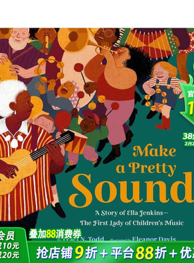 【现货】美妙音符 Ella Jenkins传记绘本 Make a Pretty Sound 英文儿童插画故事绘本 进口童书