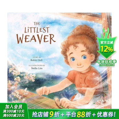 【预售】小织工 Littlest Weaver 英文儿童插画故事绘本 进口童书