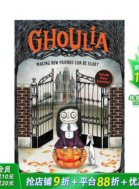 【预售】茱莉亚：1交新朋友不可怕 彩图绘本Ghoulia: Making New Friends Can Be Scary英文儿童章节桥梁故事 英语拓展阅读进口书