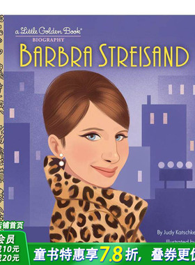 【预售】【小金书】芭芭拉·史翠珊 黄金小传【Little Golden Book Biography】Barbra Streisand 英文儿童故事插画绘本进口书