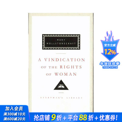 【现货】企鹅女性主义短经典：为女性辩护A Vindication of the Rights of Woman Mary Wollstonecraft 西方经典文学原版英文