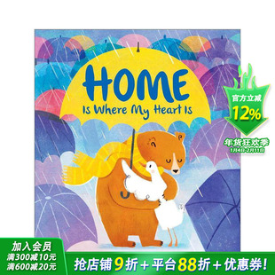 【预售】家即我心之所在 Home is Where My Heart Is 英文儿童插画故事绘本 进口童书