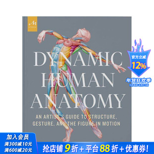 【预售】动态人体解剖学 Dynamic Human Anatomy 原版英文艺术画册画集 正版进口书