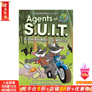【预售】【调查员：西装特工】卷2：獾上加乱（精装） InvestiGators: Agents of S.U.I.T. 英文儿童漫画故事 英语拓展阅读进口书