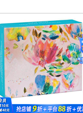 【预售】【明信片】睡莲花园速记 磁吸扣盖信笺盒套装 Waterlily Garden QuickNotes 艺术文创周边