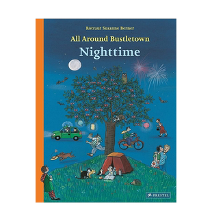 【现货】熙熙攘攘：夜间All Around Bustletown: Nighttime 2-6岁儿童趣味场景绘本 英文原版 图书