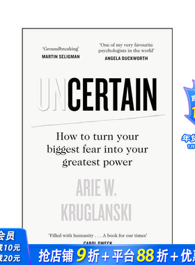 【预售】不确定 Uncertain 原版英文心灵励志 正版进口书