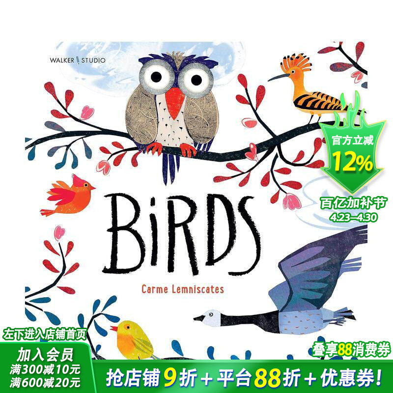 【现货】小鸟 Birds 英文儿童插画科普故事绘本 进口童书