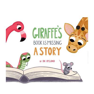【现货】长颈鹿的书缺少一个故事 Giraffe’s Book is Missing a Story 英文儿童插画故事绘本 进口童书