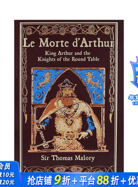 【预售】【皮封经典收藏】亚瑟王之死 【Leather-bound Classics】Le Morte d'Arthur 原版英文文学 正版进口书