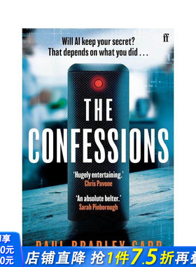 【预售】告白 The Confessions 原版英文文学小说 科技惊悚小说 正版进口书