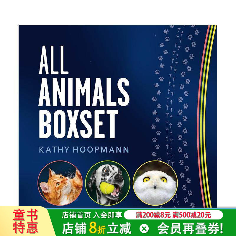 【预售】《万物生灵》套装:猫咪皆属自闭症谱系,狗狗有多动症,小鸟常怀焦虑感Kathy Hoopmann's'All Animal英文儿童科普绘本书