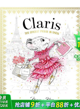 【预售】时髦鼠鼠游巴黎（卷1） 【Claris】The Chicest Mouse in Paris: 1: Volume 1 英文儿童插画故事绘本 进口童书