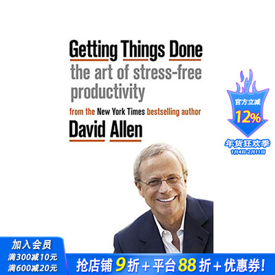 【现货】完成任务:无压力的高效工作的艺术Getting Things Done: The Art of Stress-free Productivity 英文商业正版进口书