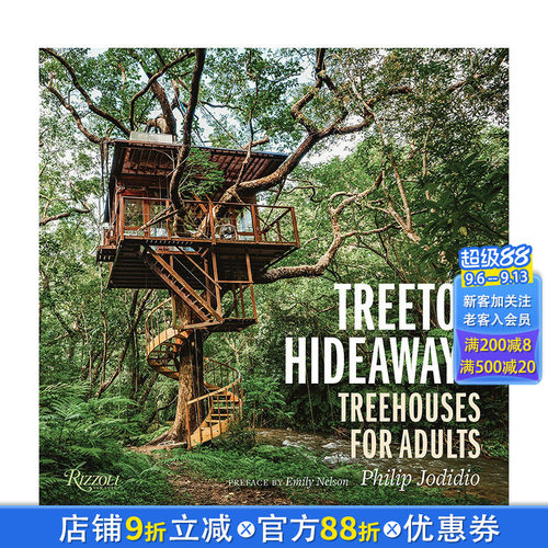 【预售】树上藏身处：成年人的树屋 Treetop Hideaways 可持续自然生态树屋建筑设计 英文原版正版进口图书籍