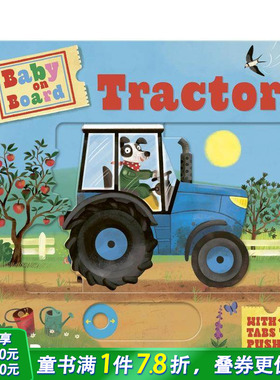 【现货】宝宝坐好啰：拖拉机（滑动机关书） 【Baby on Board】Tractor 英文儿童趣味互动 英语早教进口书
