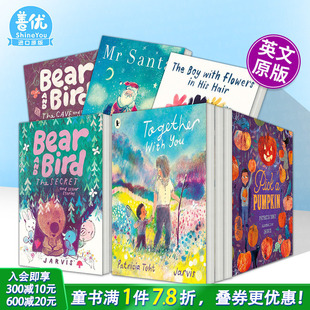 Bird 儿童绘本 小熊和小鸟 男孩和头上 花等Bear 大牙齿 V&A插画大奖得主Jarvis绘本 艾伦可怕 英文原版 and 现货多册选拍